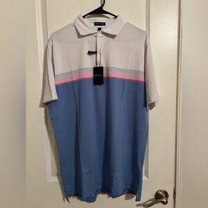 NWT Peter Millar Performance Jersey Polo, Large